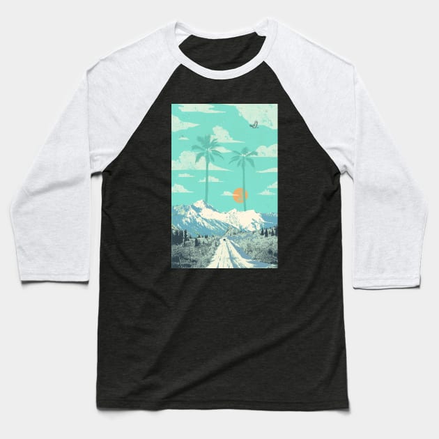 LONELY ROAD Baseball T-Shirt by Showdeer